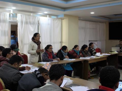 Women in the district of Ghorka express the challenges of women inclusion on government programs.